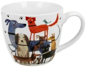 Kutyás porcelán bögre 460 ml díszcsomagolásban Dog walk
