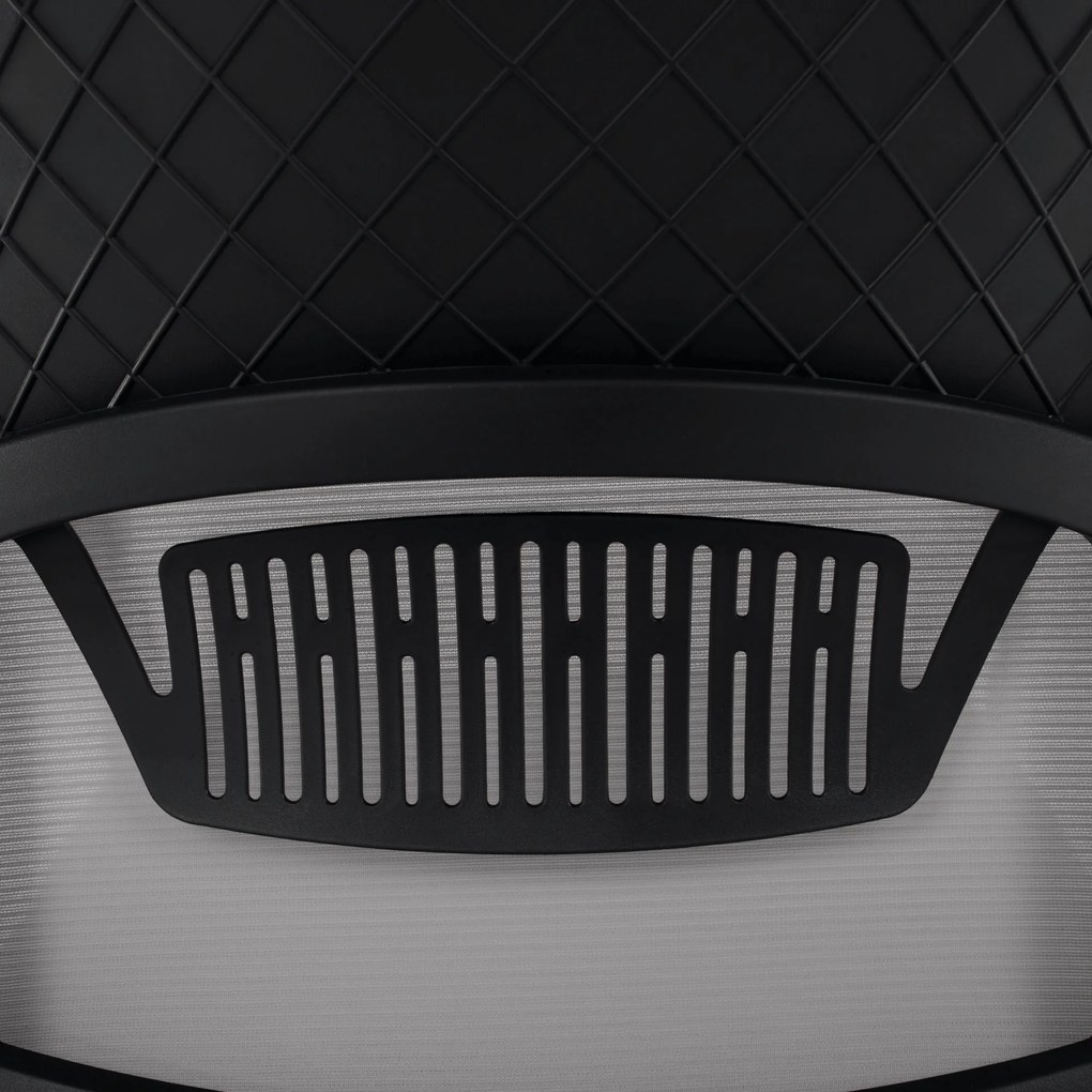 Tárgyalószék, szürke/fekete, KABIR