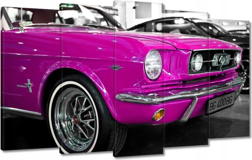 Képek 100x60 Rózsaszín Ford Mustang
