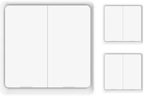 Immax NEO 07507C - KÉSZLET 3x Kapcsoló  2-gombos SMART 3xCR2430 Zigbee 3.0 Tuya