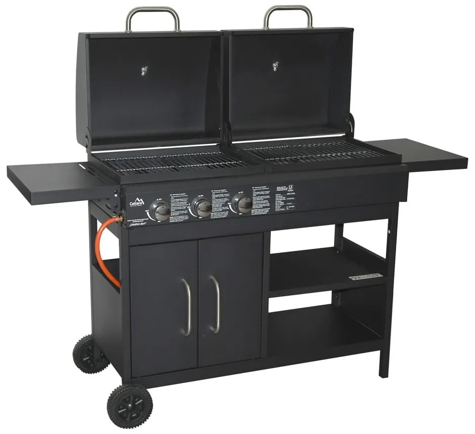 Gáz-faszenes grillsütő Couple - Cattara