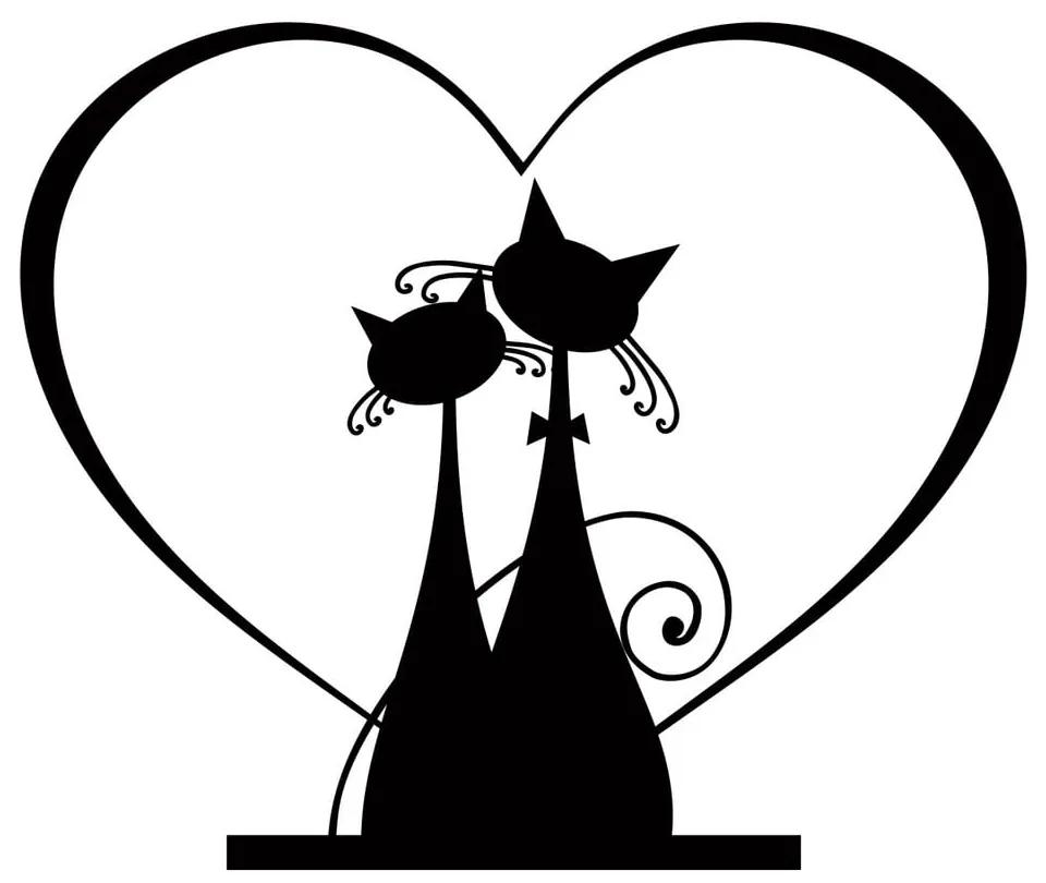 Fanastick Cats in Love öntapadós matrica - Ambiance