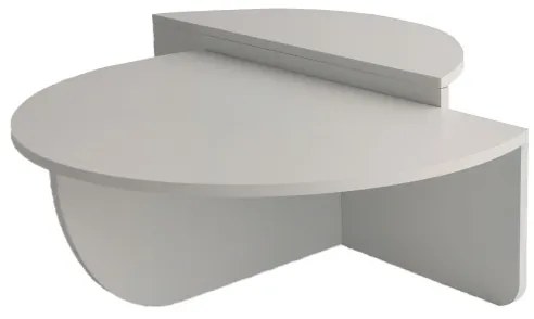 KÉSZLET 2x Kávésasztal PODIUM fehér