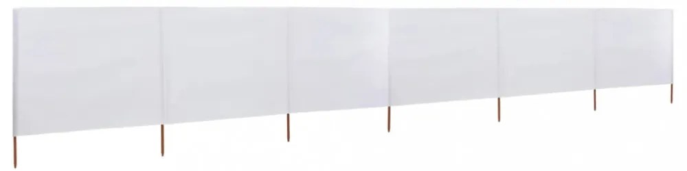homokfehér szövet 6-paneles szélfogó 800 x 120 cm
