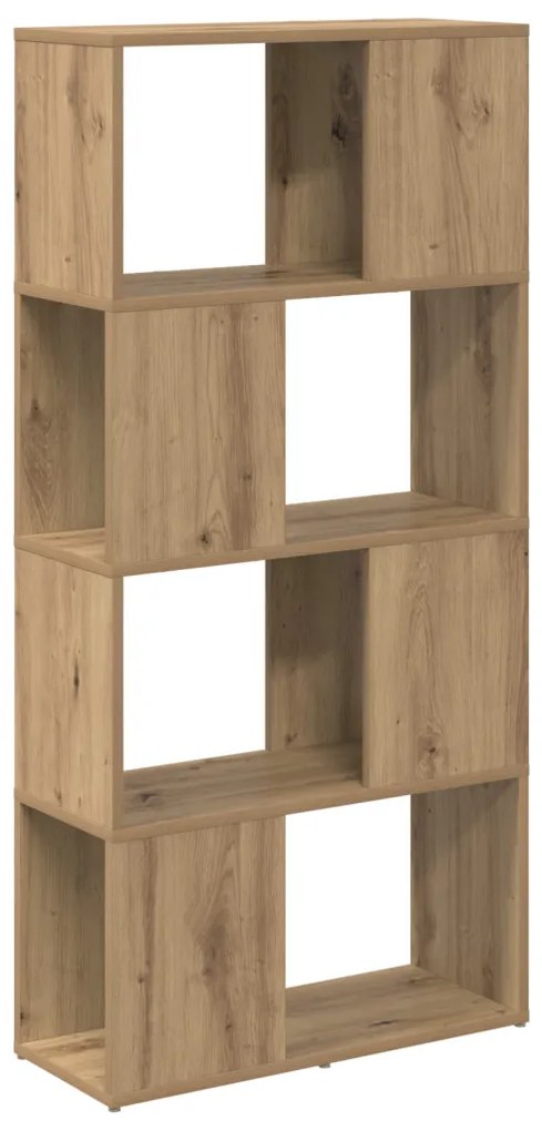TV állvány Kézműves tölgy Műgyanta fa 60 cm x 24 cm x 124 cm