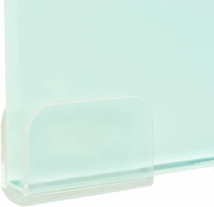 zöld üveg TV állvány/monitor magasító 40 x 25 x 11 cm