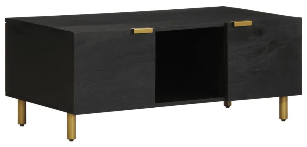 fekete szerelt fa dohányzóasztal 100 x 54 x 40 cm