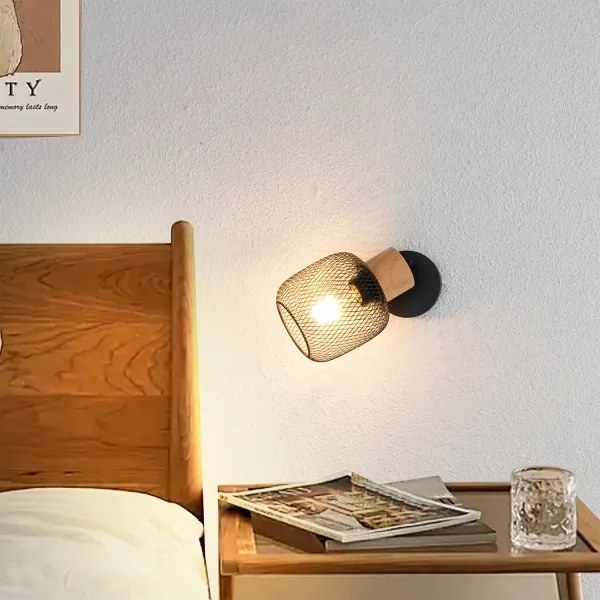 Brilagi - BASKLITE fali spotlámpa 1xE27/15W/230V kaucsukfa/fekete