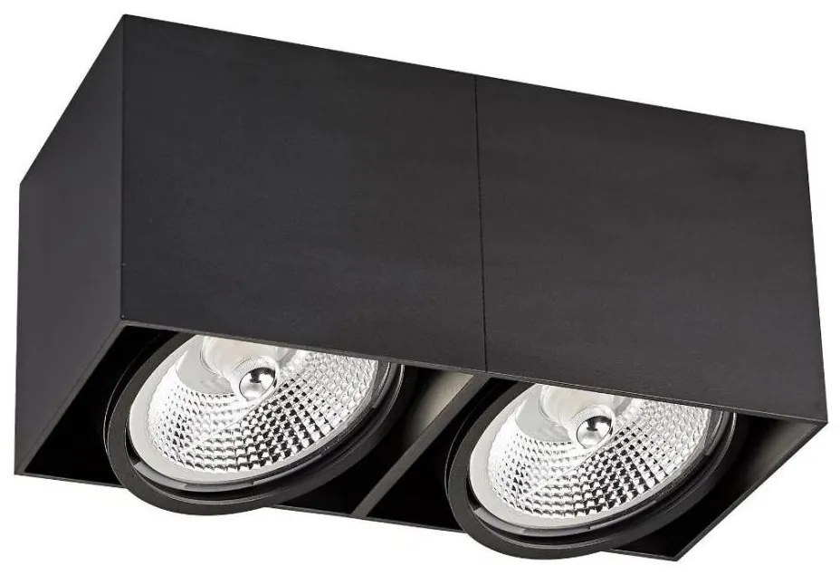 Zuma Line ACGU10-117-N - Spotlámpa BOX 2 2xGU10-ES111/15W/230V fekete