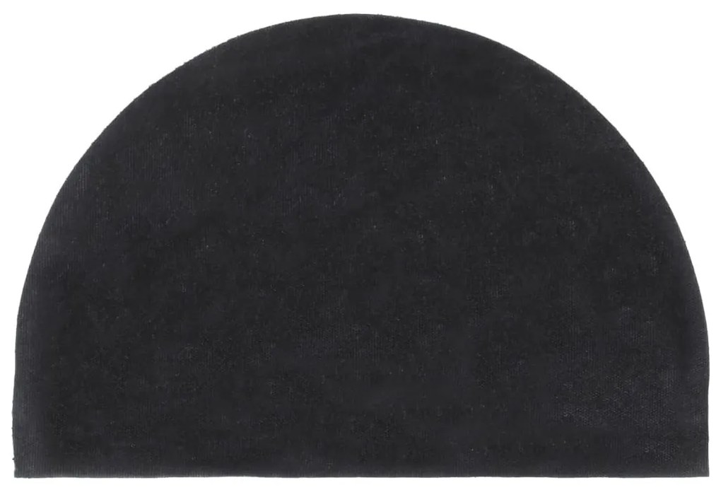 ajtószőnyeg Sötétszürke félkör Tufting kókuszrostos szőnyeg