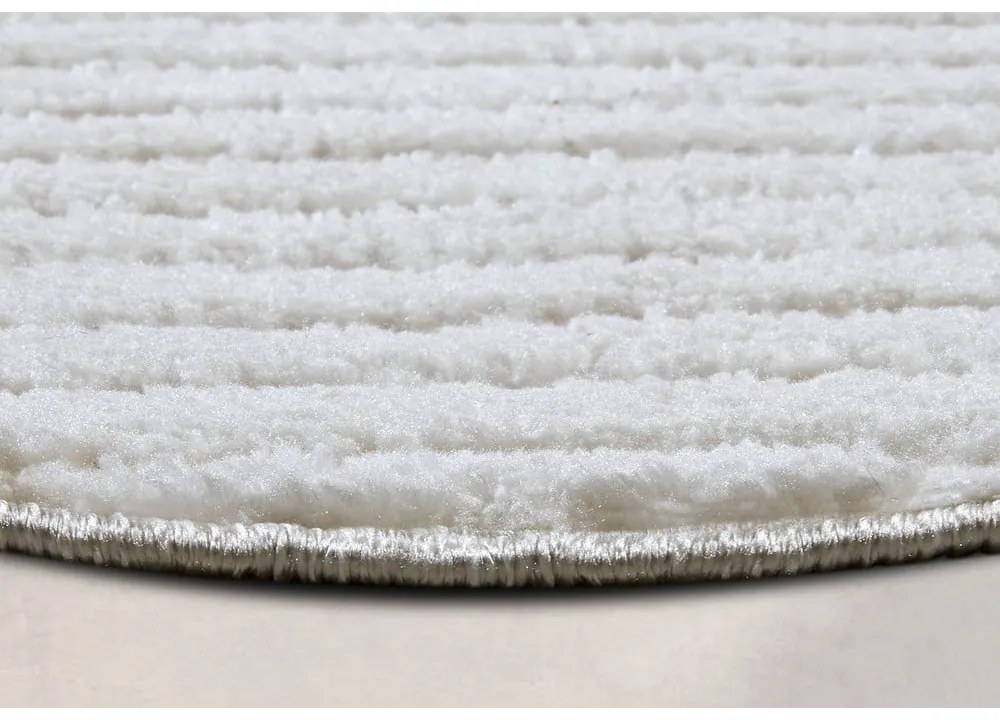 Fehér kerek szőnyeg ø 160 cm Panglao New York White – Elle Decoration