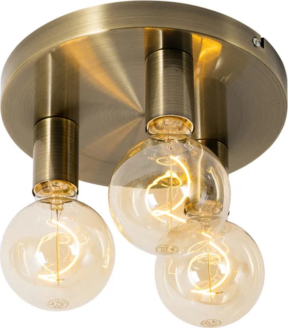 Okos mennyezeti lámpa bronz kerek 3 db Wifi G95-tel - Facil