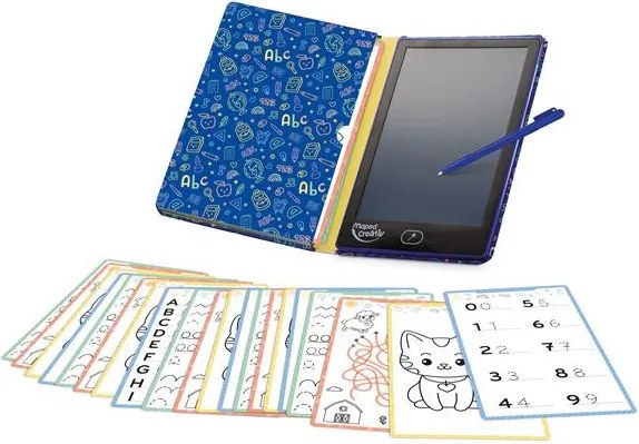 Mágikus táblagép, foglalkoztatólapokkal, 8,5, könyv kialakítású, MAPED CREATIV Learn & Fun (IMAC906918)