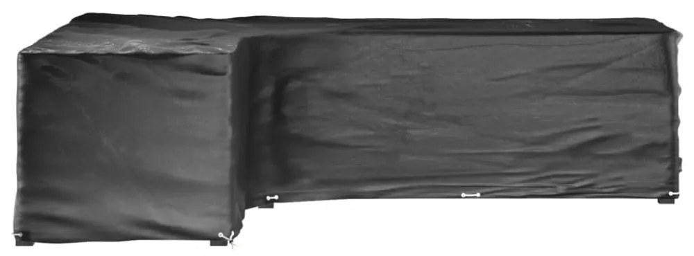 2 db L-alakú kerti bútorhuzat 18 fűzőlyukkal 220x285x80 cm