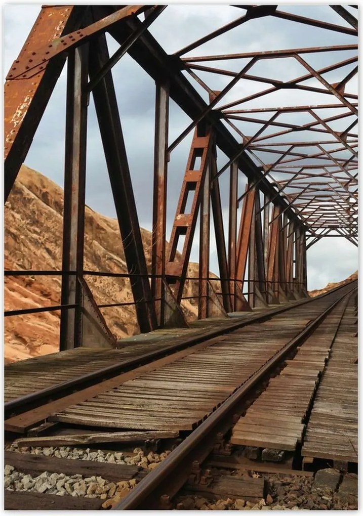 Poszterek 70x100 Vasúti híd Vasút