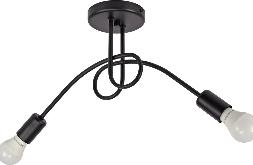 Modern Plafon Lámpa Edison Fehér Fekete 261-2