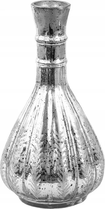 Ezüst dekorációs váza 13*25 cm 13x25 cm