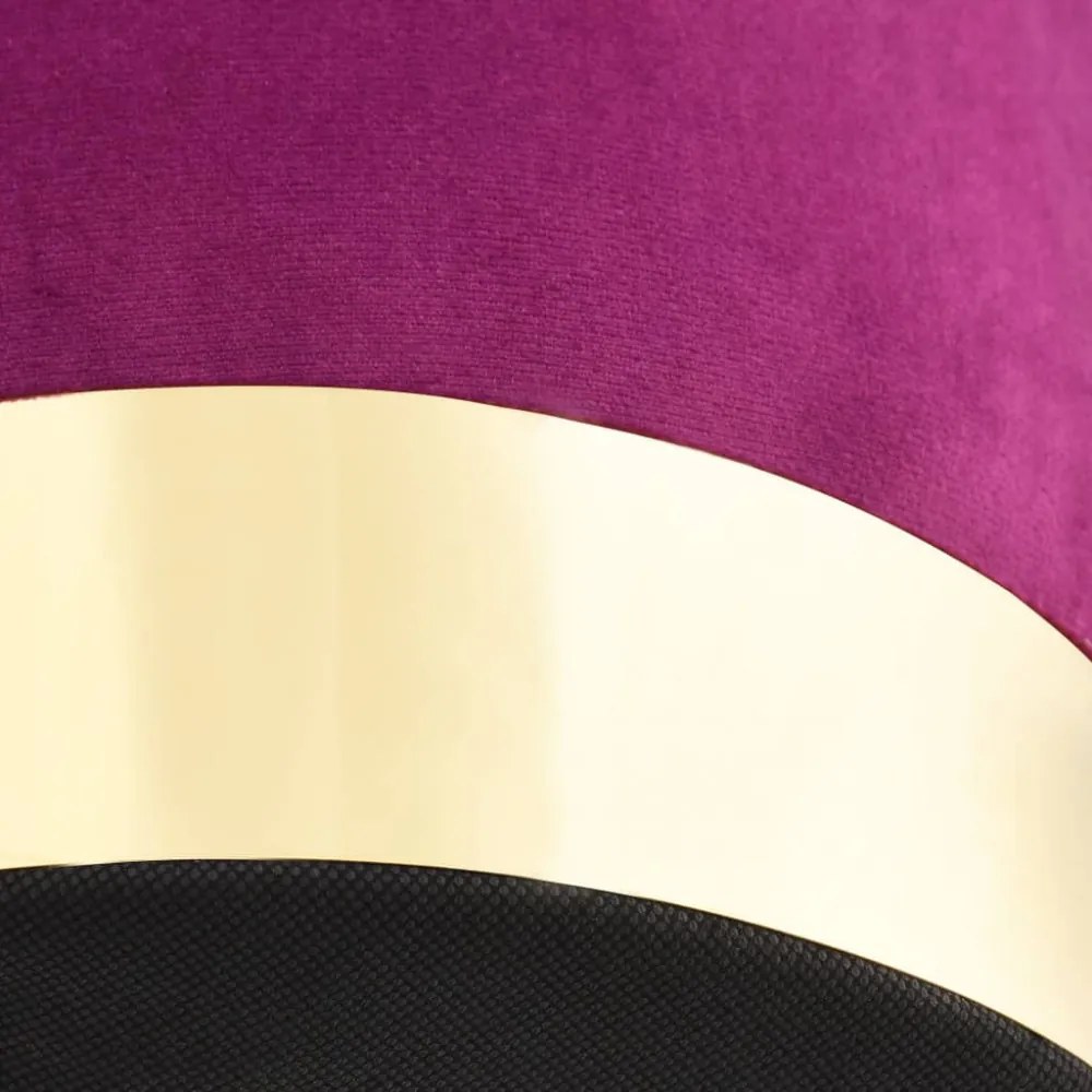 lila és aranyszínű bársony ülőke 28 x 36 cm