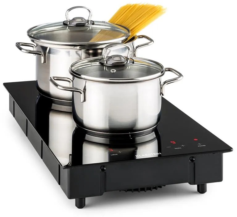Klarstein VariCook Domino, indukciós főzőlap, 2 főzőlap, 3000 W