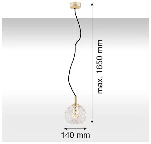 Argon 4200 - Csillár zsinóron OVIEDO 1xE27/15W/230V