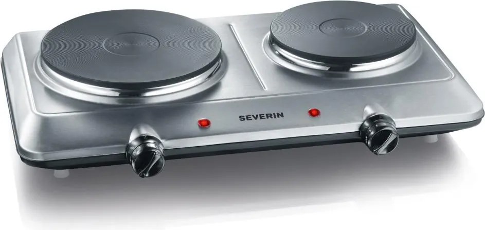 Severin DK 1014 - Kétlapos elektromos főzőlap 2500W/230V, rozsdamentes acél