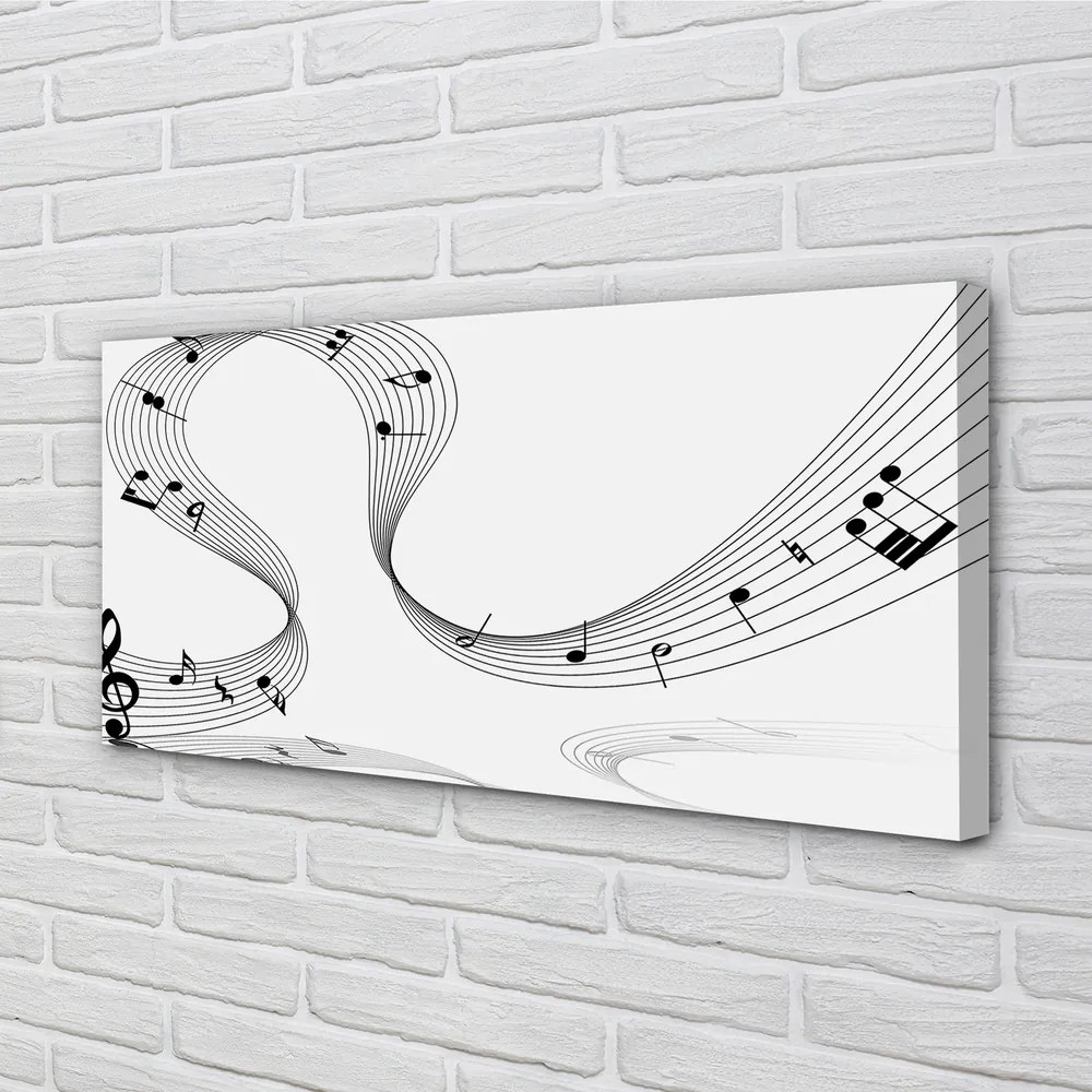 Canvas képek Violinkulcs 100x50 cm