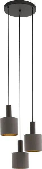 Eglo 97684 - Csillár zsinóron CONCESSA 1 3xE27/60W/230V