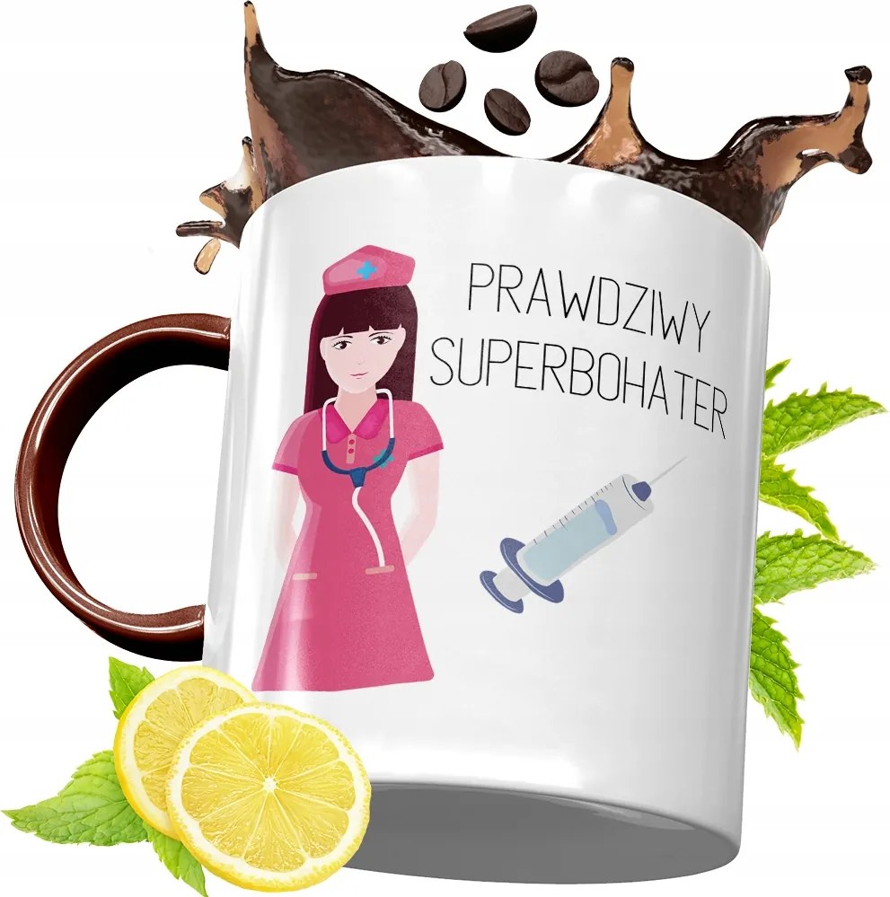 Bordó Bögre Ápolónőnek Születésnapra Ajándék fényképes nyomattal