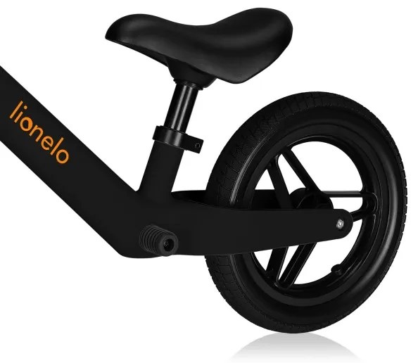 Lionelo - TONI futóbicikli fekete–narancssárga