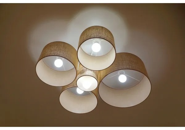 Duolla - Mennyezeti lámpa ROLLER PENTO 5xE27/60W/230V bézs