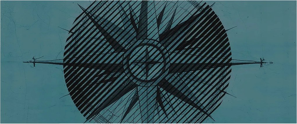 Flizelin tapéta Flizelin Fali Prémium Tengeri iránytű 250x104 Ragasztó