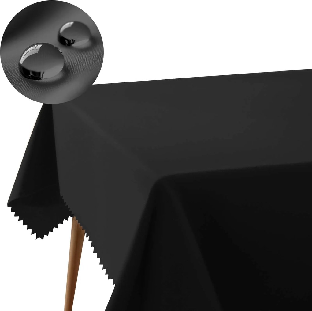 Abrosz 220x240 fekete foltálló poliészter 240 g/m2 minta nélkül étkezőbe