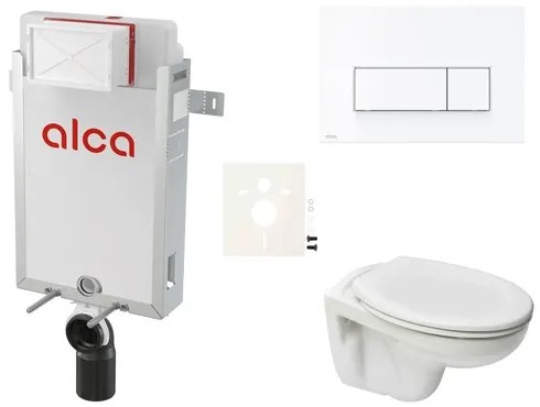 Fali WC szett Alca befalazáshoz + Ceramia S-Line Pro WC SIKOAP7