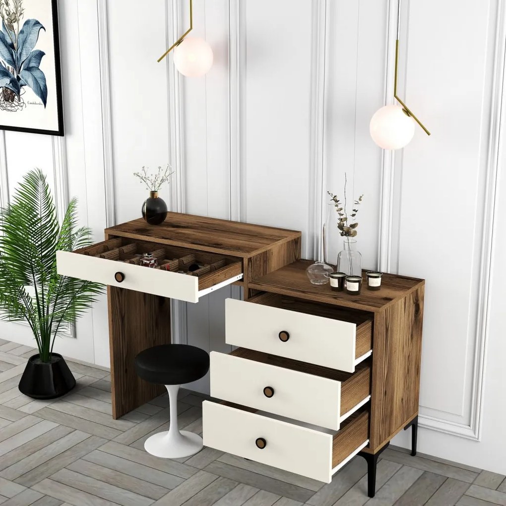 Lizbon 554 - Walnut, Cream