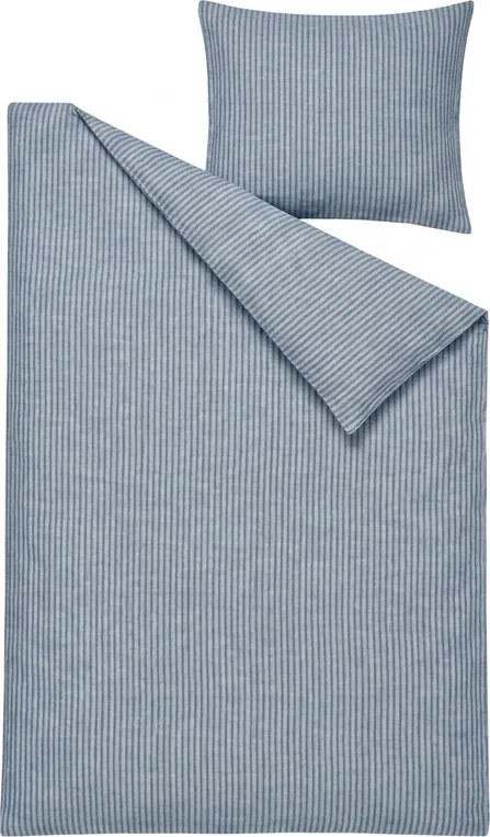 Pamut ágynemű SOFT STRIPES kék Ágyneműhuzat mérete: 70 x 80 cm | 140 x 200 cm