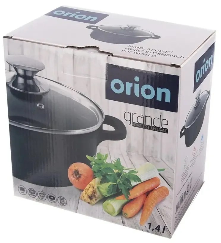 Orion Grande edény fedővel 1,4 l, 1,4 l