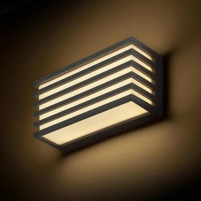 RENDL CLAIRE 21 fali lámpa antracit opálakril 230V LED 9W IP54 3000K
