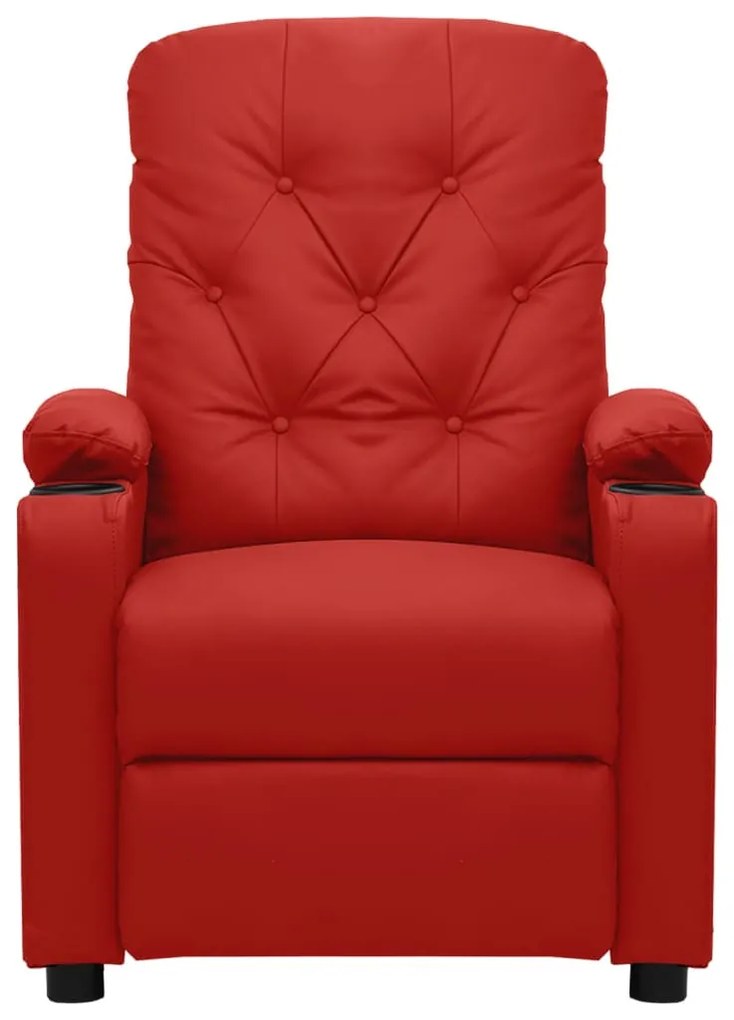 bordó műbőr masszázsfotel
