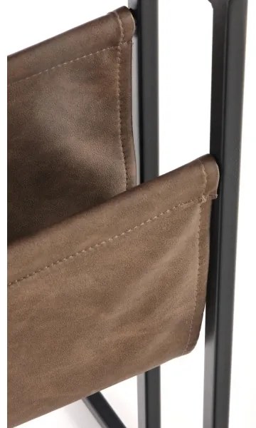 Kisasztal COMPACT 65x47 cm fekete/barna