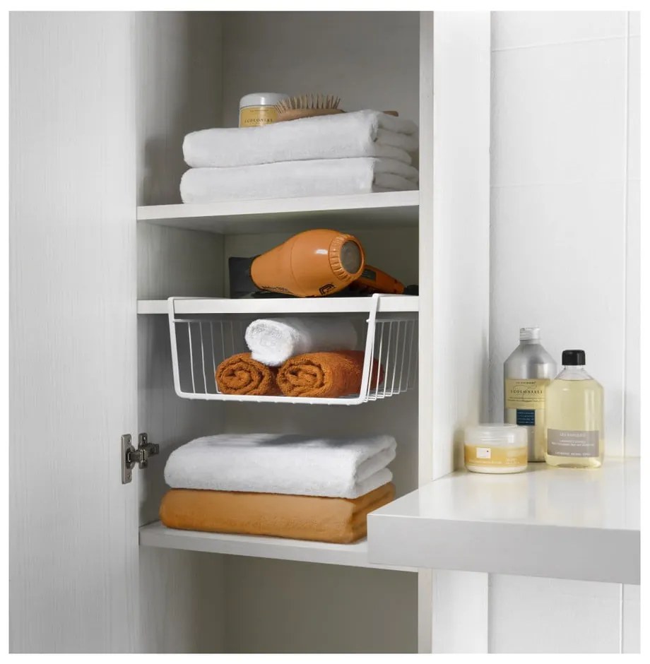 Polcra akasztható tárolókosár, szélesség 30 cm - Metaltex