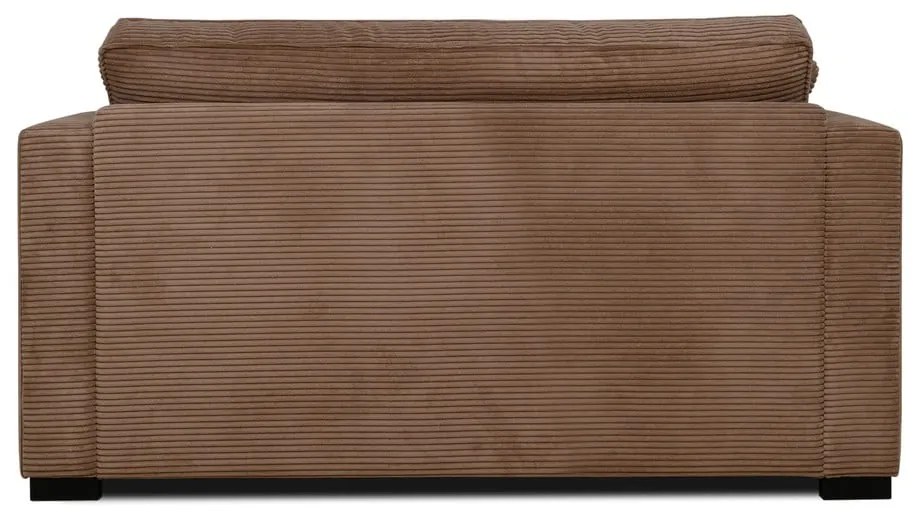 Világosbarna kordbársony kanapé 132 cm Mobby – Scandic