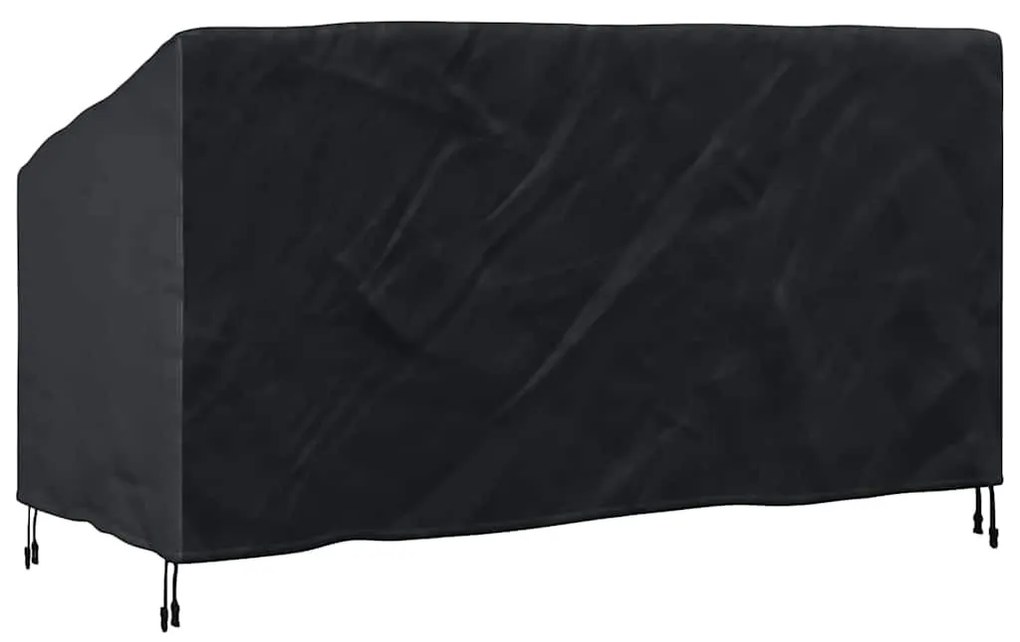 Kerti Pad Borító Fekete 175 x 85 x 65 / 94 cm 420D szövet