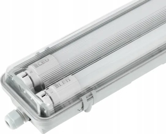 LED műszaki fénycsöves lámpatest T8 2xG13/10W/230V 6000K 60 cm IP65 fehér