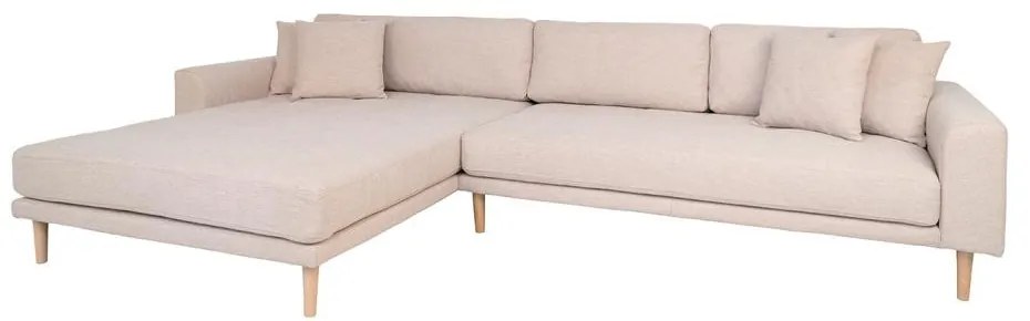 Lido bal ottomános kanapé, 4db párnával