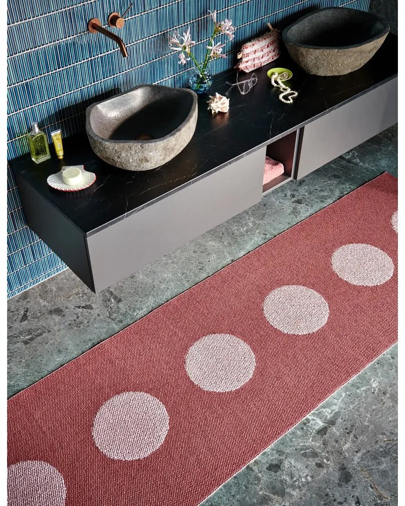 Világospiros kültéri-beltéri futószőnyeg 70x280 cm Vera Pop Blush – Pappelina