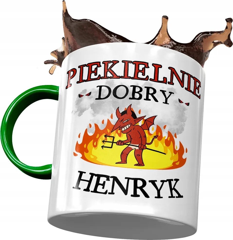 Zöld Bögre Henrik Férj Kolléga Ajándék Nyomtatott Fotóval