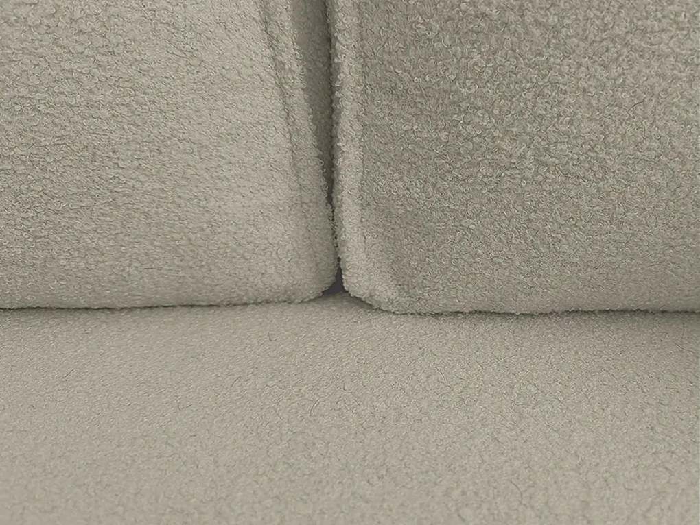 SMART BOUCLE L alakú kihúzható, megfordítható sarokkanapé 232x143 cm, szürkésbézs