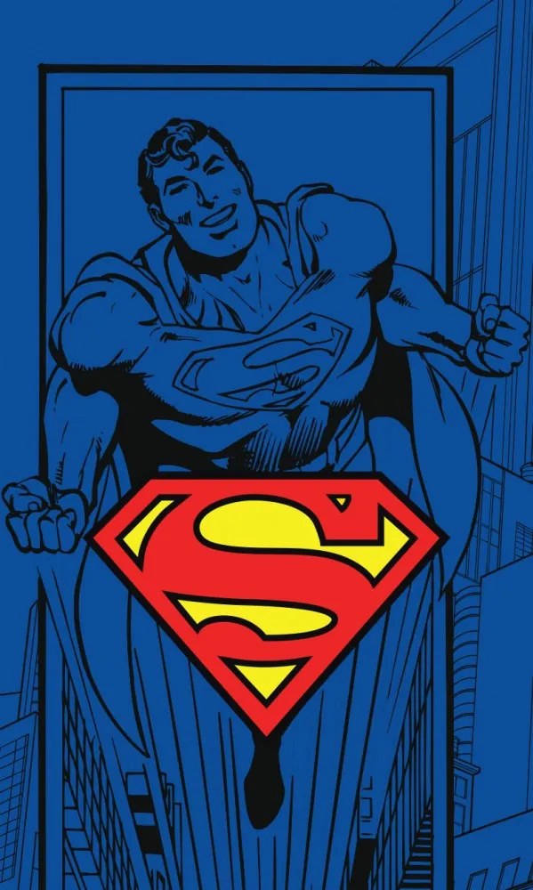 Superman Flying kéztörlő arctörlő, törölköző 30x50cm