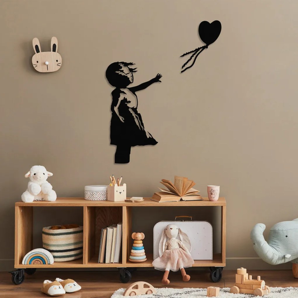 Banksy fém fali dekoráció, 105×85 cm – TR891TNL2304