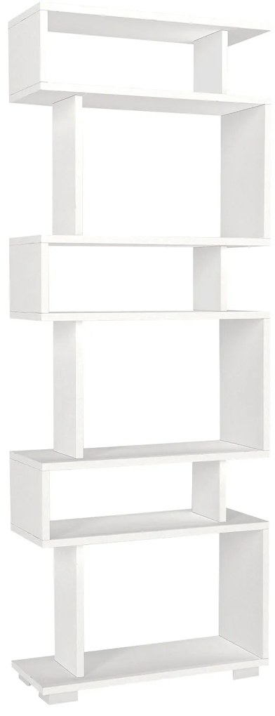 Könyvespolc Blok - White